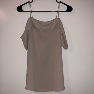 Cold shoulder blouse top.